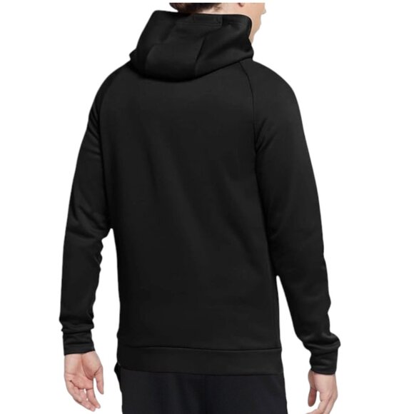 Nike Big Swoosh Therma-Fit Hoodie Sweatshirt Black White Men's Sizes L XL NWT - Picture 2 of 5